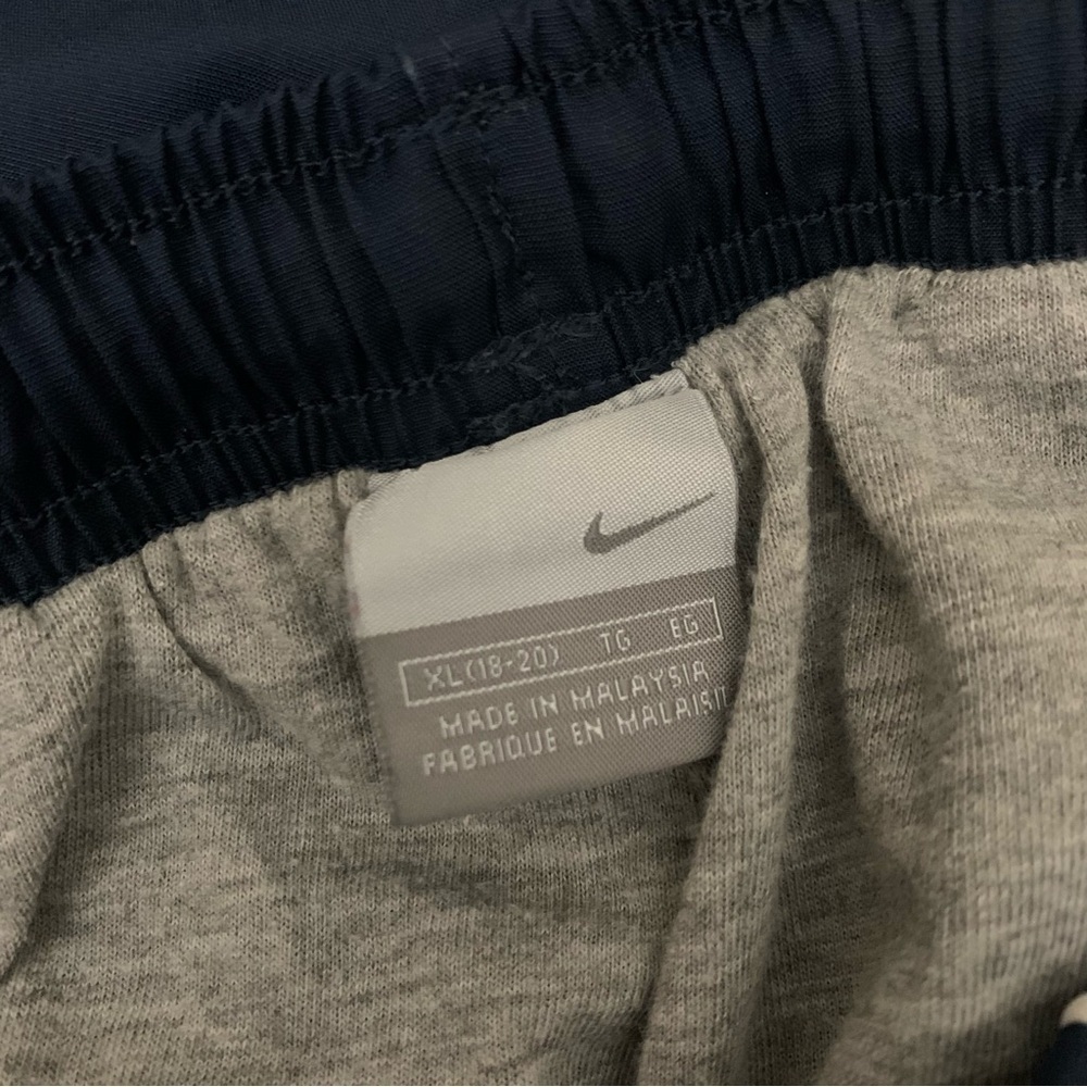 Vtg 90s Y2K Nike wide leg cargo windbreak pull on pant blue navy size small - Picture 3 of 8